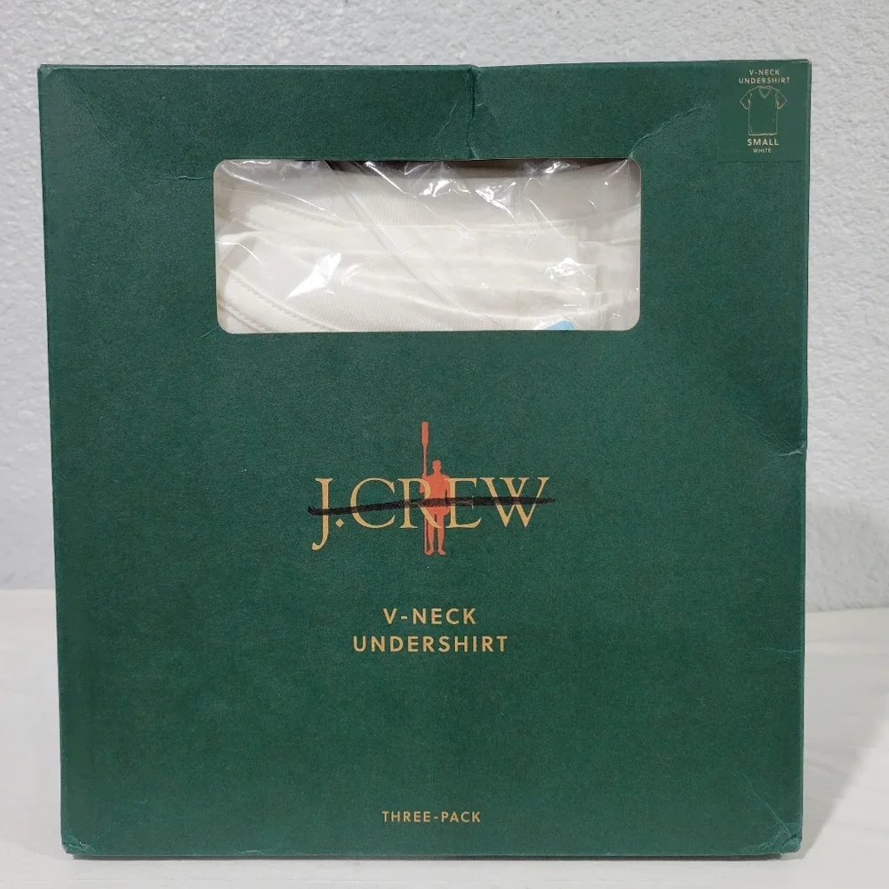 New J Crew V-neck undershirts three-pack BY548